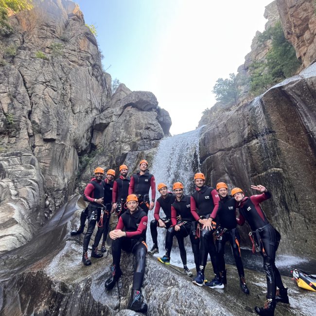 Activité plein air Lozère sportive canyoning