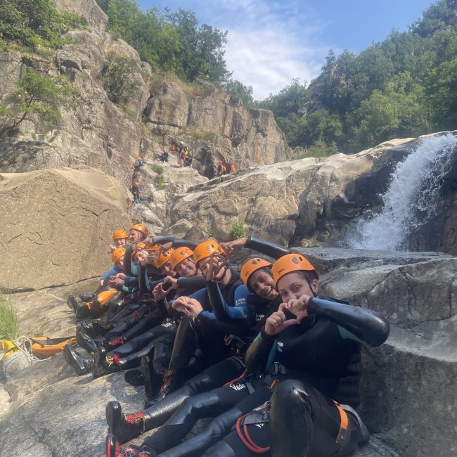 intermédiaire canyon amis activité plein air Lozère