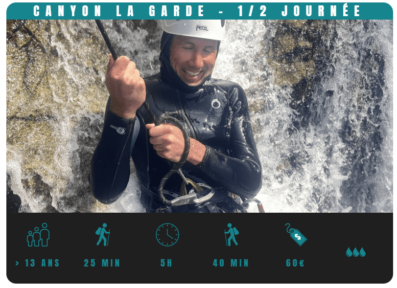 Fiche canyon la garde sportif demi journée multilingue