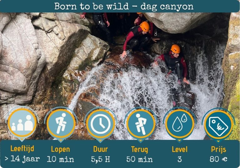 Borne canyoning in Ardeche groep activiteit outdoor en verjaardagen