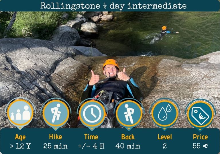 Canyoning with family guided by local in Ardeche holiday activities outdoors