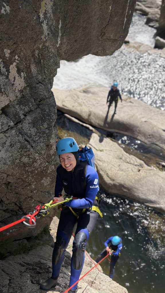 rappel canyoning pour sortie sport entre amis