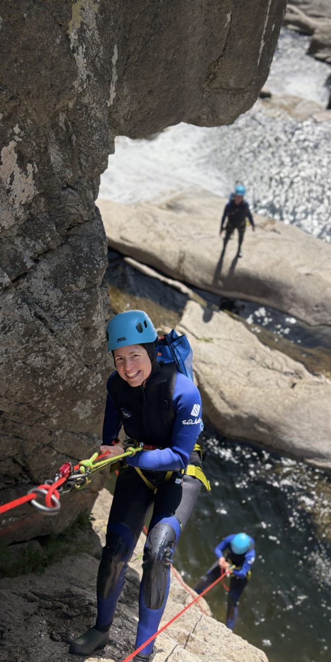 rappel canyoning pour sortie sport entre amis