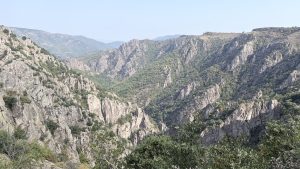 Paysage de Lozère sur le grande canyon Chassezac depuis le Garde Guerin